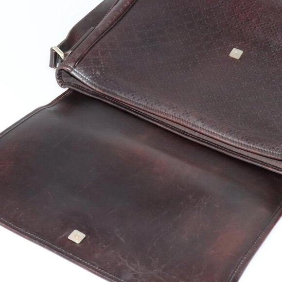 GUCCI Shoulder Bag Leather Brown Gold 223665 Auth - Picture 8 of 16